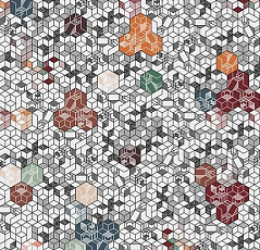 Линолеум Forbo Sarlon Graphic 19dB 9309T4319 dark kubik фото 1 | FLOORDEALER